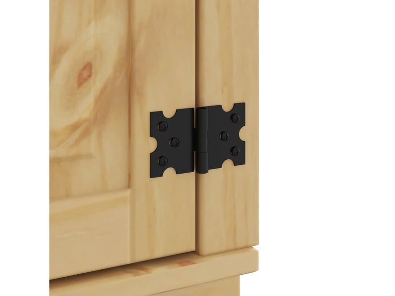  Armoire de rangement moderne chic salle à manger 140 x 46 x 81,5 cm grand espace de stockage en pin massif miel 02_0056016  - Conforama E