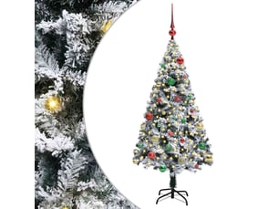 Sapin de noël artificiel, arbre de noël blanc 150 cm pvc, acier et plastique shl6541