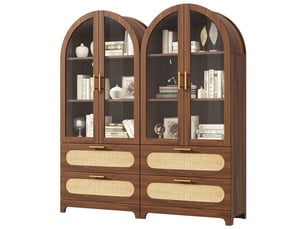 Vitrine coloris naturel    - 175 cmx40 cm