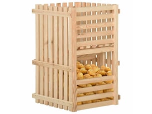 Boîte à pommes de terre 50x50x50 cm bois de pin solide