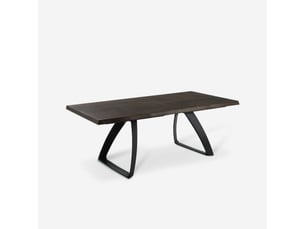 Table extensible en chêne plaqué 200300x100 timber - marron foncé