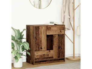 Buffet - bahut - meuble de rangement avec tiroirs et portes vieux bois 70,5x34x74,5 cm