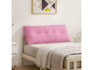 Coussin de dos, coussin de dossier rose 120 x 19 x 50 cm tissu cf54964