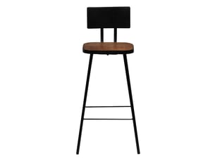 Lot de 4 tabouret de bar, chaise de bar bois massif de récupération shl8244