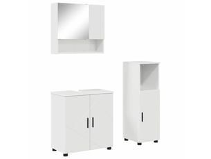 Ensemble de mobilier de salle de bain 3 pc blanc brillant cf64247