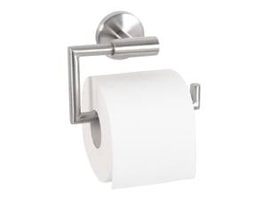 Porte rouleau papier wc design en inox sans couvercle 15 x 10,5 x 6,5 cm argentée