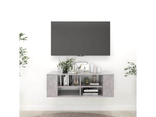 Meuble tv coloris gris 102 cm <strong></strong>  <strong></strong>