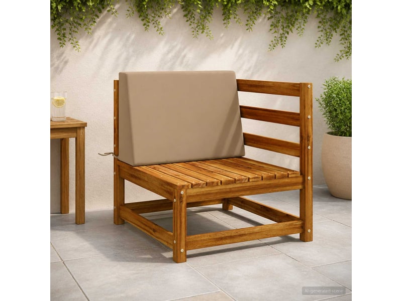  Coussin de dossier, coussin de dos soest 100 % polyester taupe 60 x 20 x 40 cm cf55242  - Conforama B