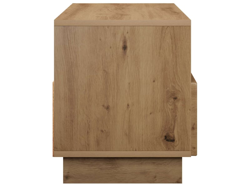  Meuble tv moderne, banc tv 90x34,5x40 cm chêne artisanal bois d'ingénierie shl76502  - Conforama E