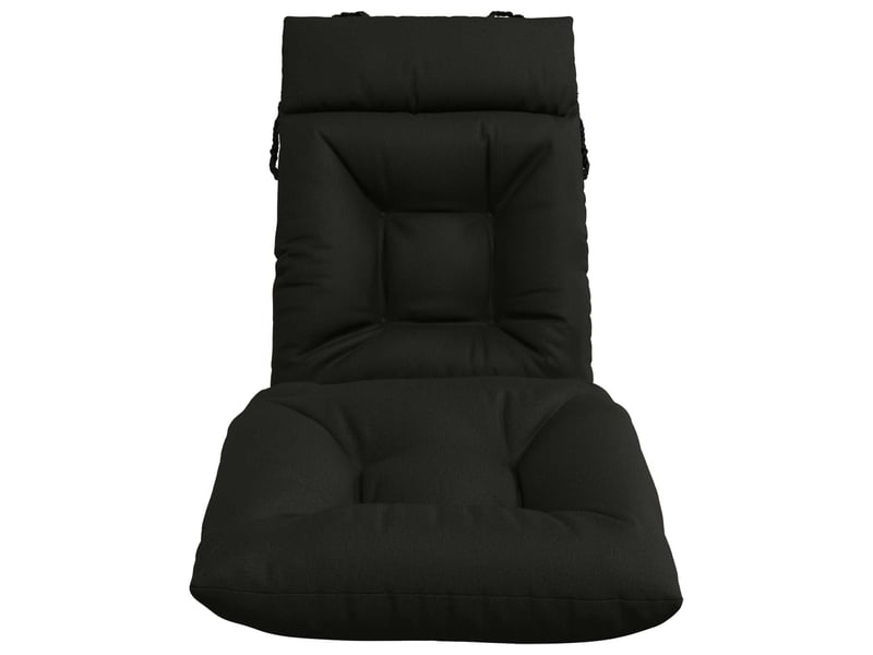  Coussin de transat, coussin pour bain de soleil vianen 100 % polyester noir 200 x 60 x 8 cm cf56319  - Conforama D