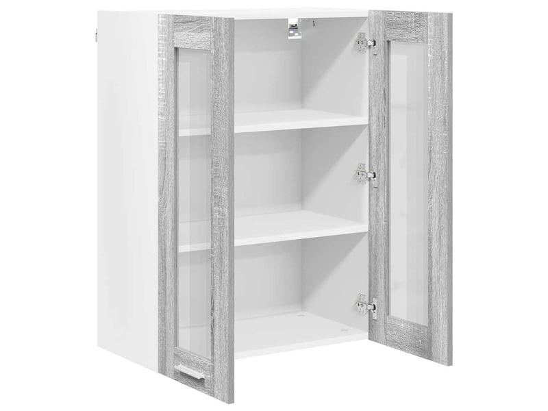 Meuble de rangement, armoire suspendue gris sonoma 60x31x80cm bois d'ingénierie - Conforama E