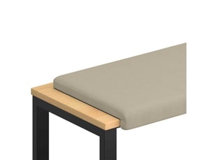 Coussin de banc, coussin d'assise, coussin de canapé velours texturé sable profondeur 35 cm cf53935