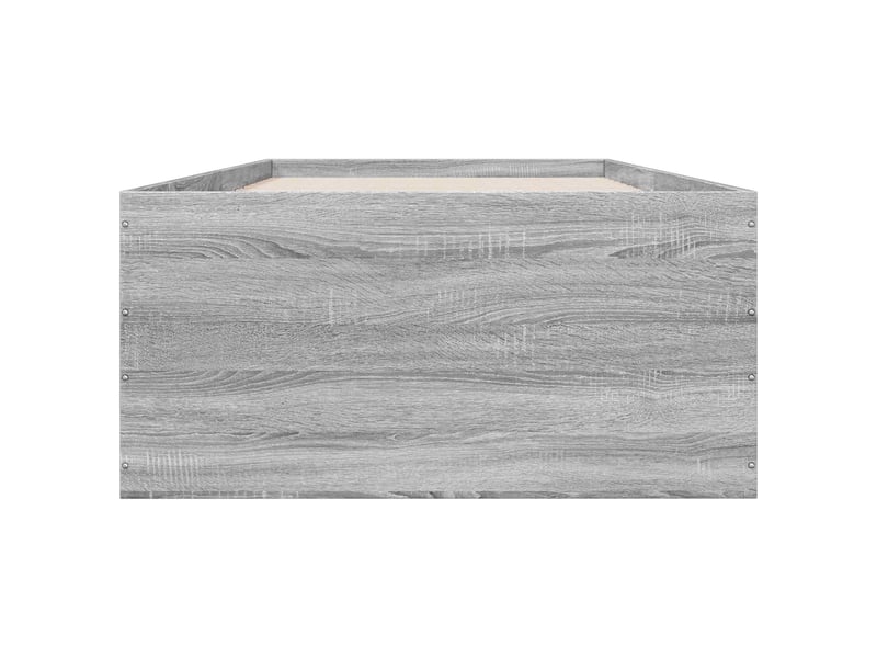  Lit simple- lit adulte -  cadre de lit au sol sonoma gris 80 x 200 cm bois d'ingénierie  - Conforama C