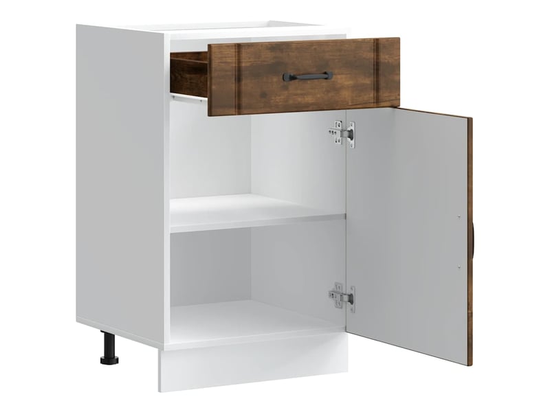  Meuble de rangement, armoire de cuisine lucca chêne fumé bois ingénierie shl5211  - Conforama D
