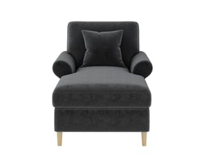 Fauteuil fixe  <strong>DZMDIP</strong> Velours gris