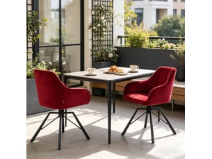 Ensemble table 2 chaise(s) HOMVRA