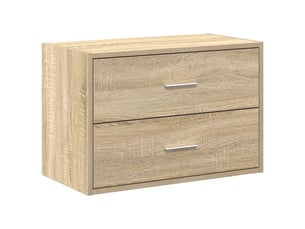 Commode 2 tiroir(s) <strong></strong> <strong></strong> coloris beige largeur 60 cm
