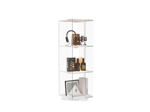 Vitrine coloris blanc <strong>SHOPENTRA</strong> <strong></strong> - 38 cmx121 cm