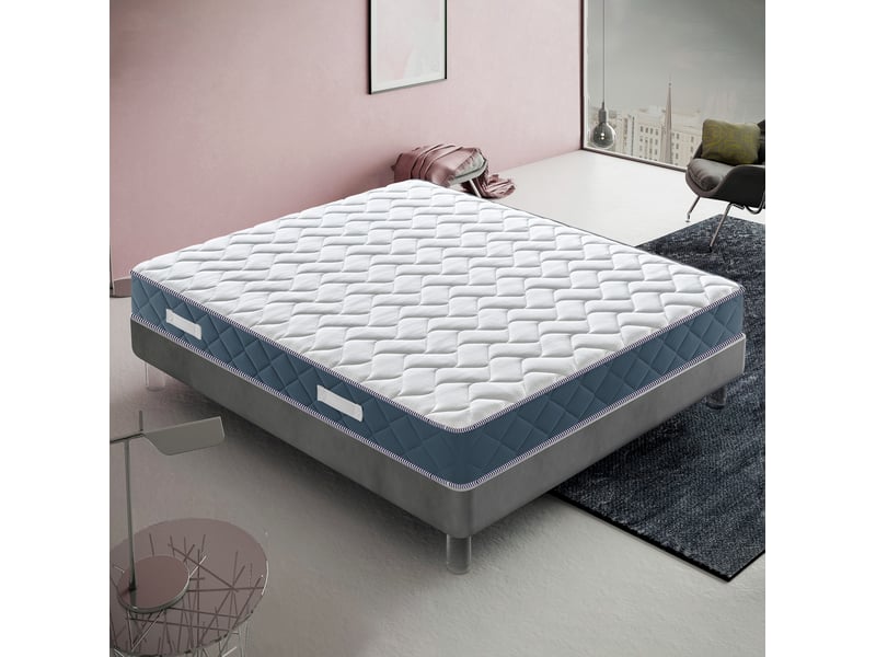 Matelas FDM Verdura Max Double 120x200 Cm - Fermeté H3/H4, Mousse HR 7 Zones, Housse Jersey Lavable Oeko-Tex