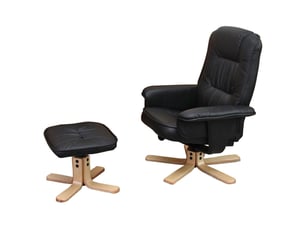 Fauteuil relax manuel   Simili noir