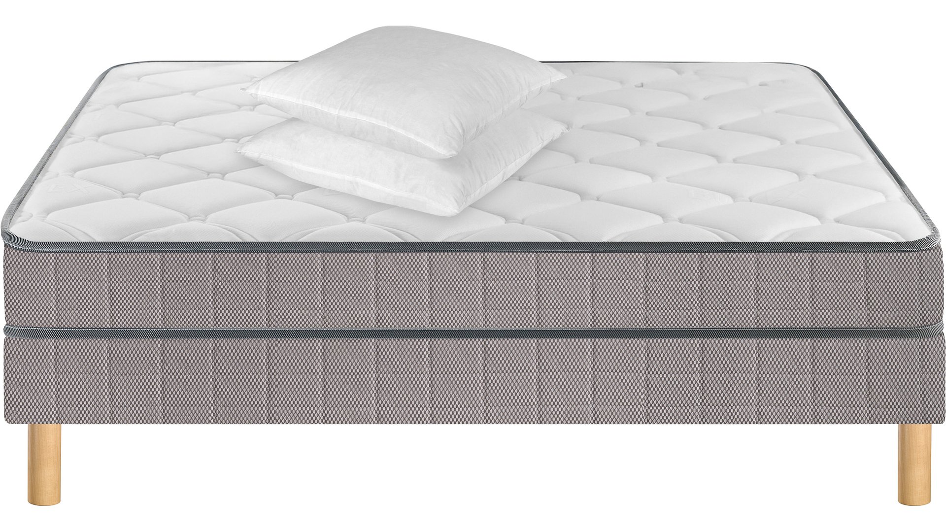 BULTEX Matelas + sommier Mousse 160x200 cm BULTEX PRIME TRIO blanc 14 Conforama