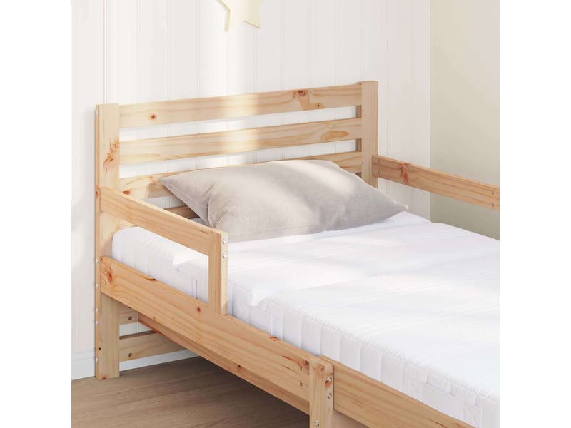  Lit simple- lit adulte -  cadre de lit avec matelas extensible marron 80 x 200 cm  - Conforama C