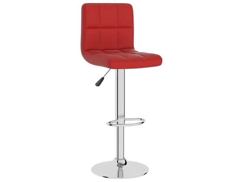  Tabouret de bar, chaise de bar rouge bordeaux similicuir shl12361  - Conforama A