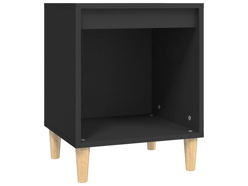  Table de chevet - cabinet de chevet - table de nuit noir 40x35x50 cm bois d’ingénierie  - Conforama A