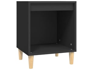 Table de chevet - cabinet de chevet - table de nuit noir 40x35x50 cm bois d’ingénierie