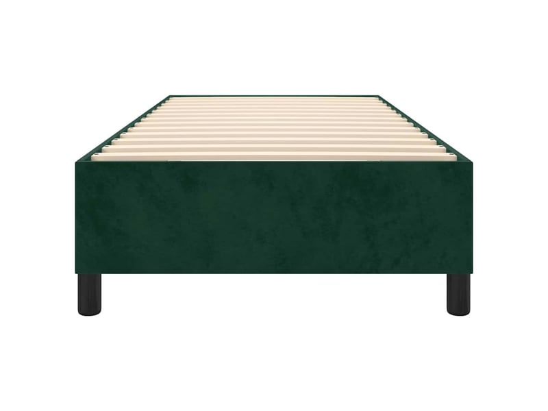  Lit simple- lit adulte -  cadre de lit à lattes vert foncé 100x200 cm velours  - Conforama D