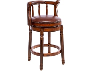tabouret de bar <strong>FLORAGRACE</strong> - marron hauteur d'assise 26 cm
