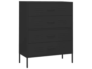 Commode 1 tiroir(s)      coloris noir largeur 80 cm