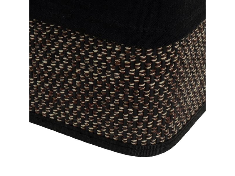 Lot de 4 paniers de rangement multiformes en bambou tressé et tissu noir,corbeilles multi-usages décoratives - Conforama D