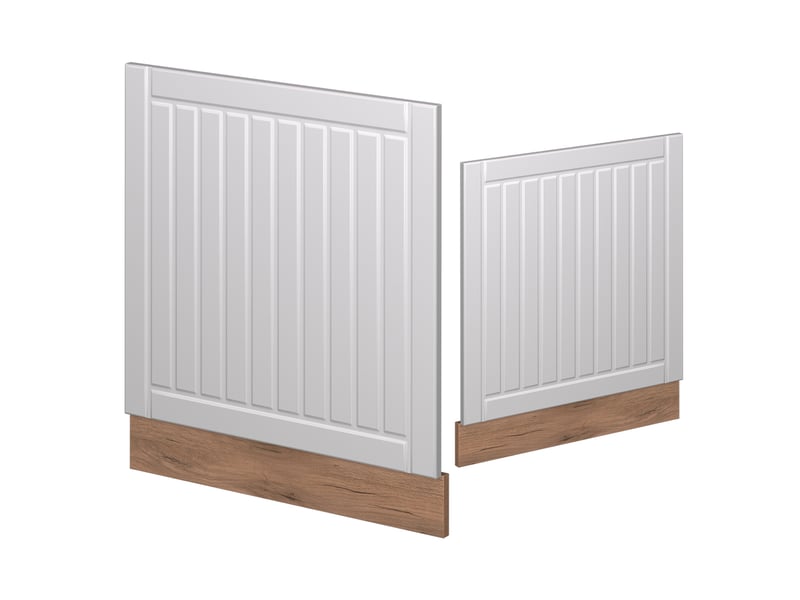  Vicco façade, blanc campagnechêne de force doré, 60cm, pt chêne  - Conforama D