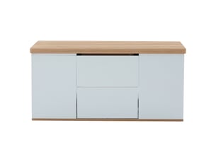 Lit coffre 180x200 cm <strong>SWEIKO</strong>  <strong></strong> coloris bois clair