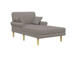 Fauteuil relax manuel VIDAXL  Tissu marron