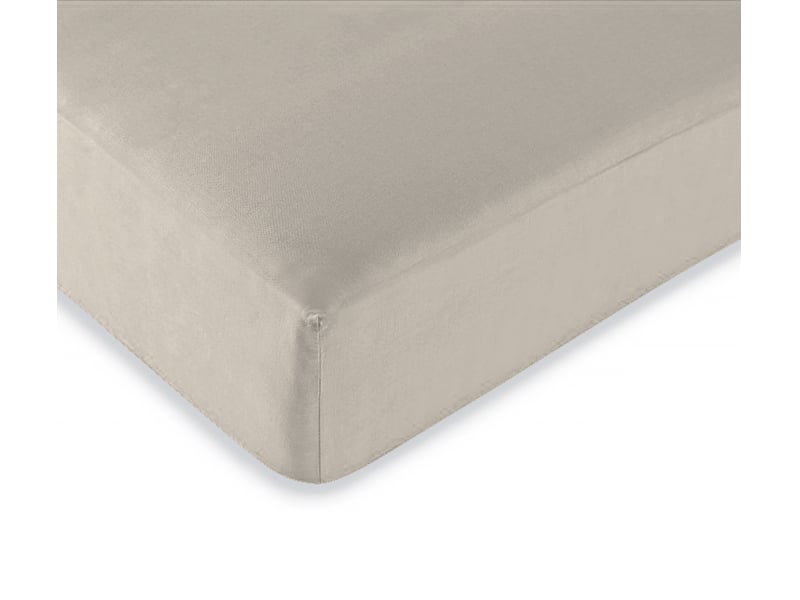  Drap housse 2 en 1 imperméable 90 x 190 cm coton 57 fils duo protect sable CP-DHDUOPROTECT90-SABLE - Conforama C