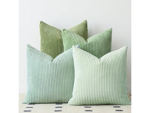 Housse de coussin décorative carrée 45 x 45 cm vert