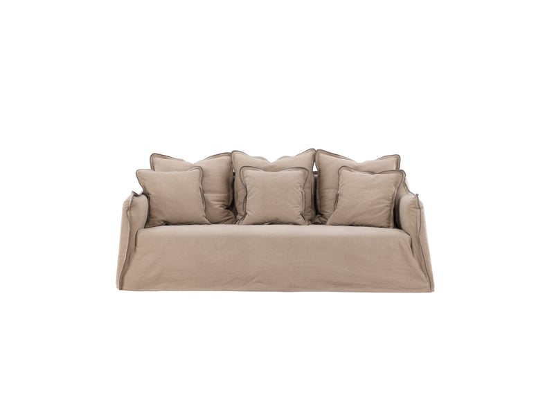  Canapé 3 places design oskarshamn 210cm brun  - Conforama B