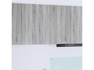 Meuble de rangement | armoire suspendue gris sonoma et blanc 50 x 31 x 80 cm