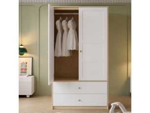 Armoire  coulissante  2 tiroir(s) <strong></strong> <strong>OPULERANE TRADING LTD</strong> coloris naturel largeur 100 cm