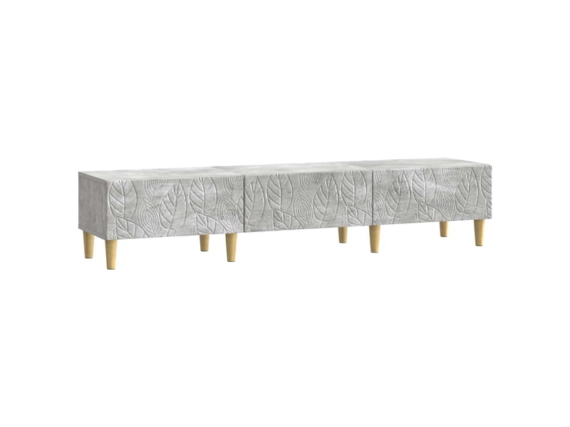  Meuble tv - banc tv - meuble de rangement 147 x 34,5 x 30 cm gris béton bois d'ingénierie  - Conforama A
