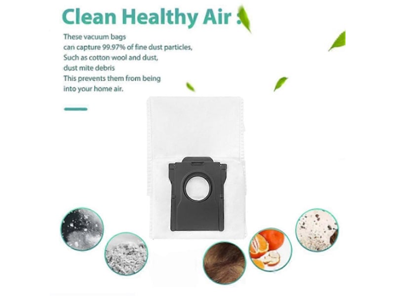  12pcs dust bag replacement parts for bot x40 x40 prox40 ultra vacuum cleaner non-woven garbage bags  - Conforama C