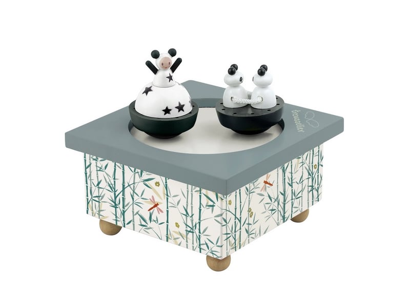 Boite a musique dancing fille et panda S95012 - Conforama A