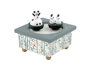 Boite a musique dancing fille et panda