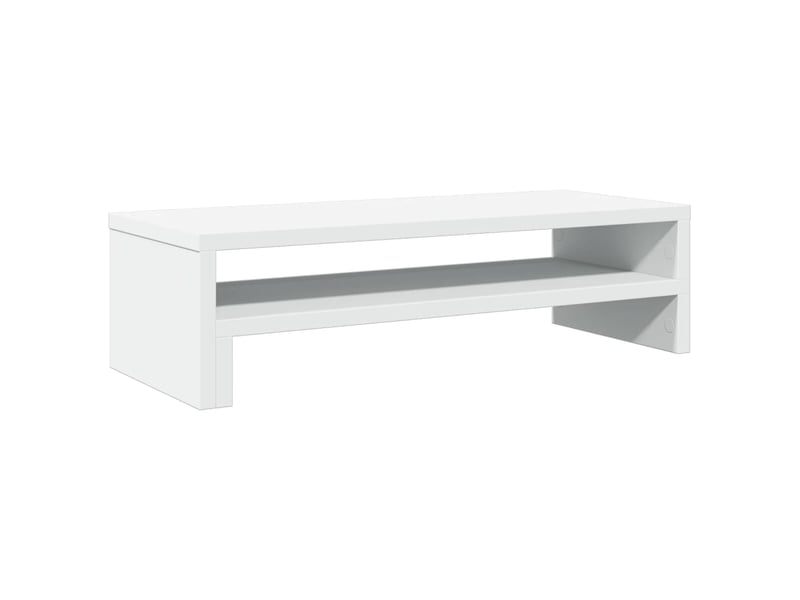  Support de moniteur table meuble bureau 54 x 22 x 15 cm bois d'ingénierie blanc 02_0044888  - Conforama A