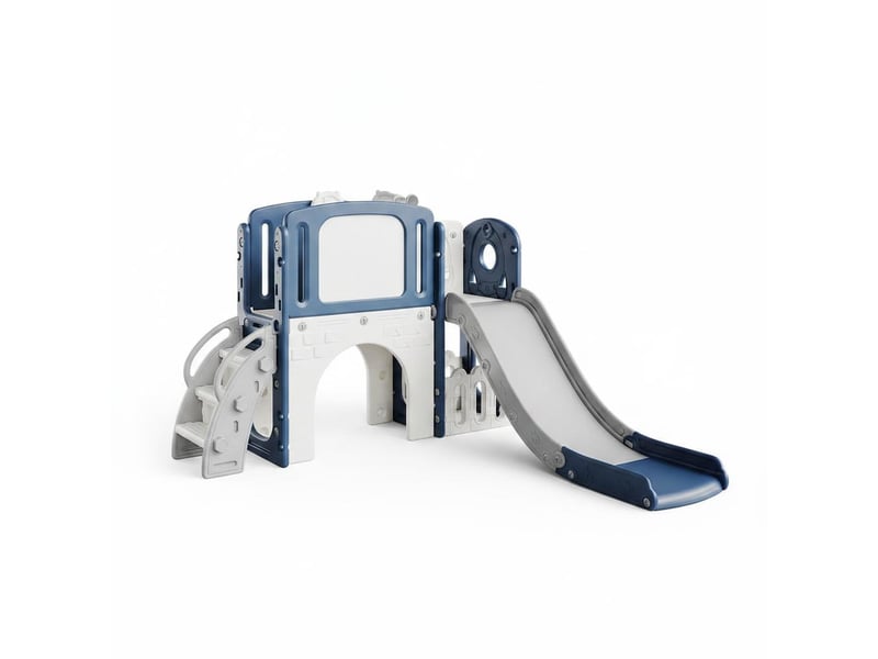  Ensemble glissoire-escalade 8 en 1 pour enfant, panier, tunnel, lunette, rangement, 1-3 ans – bleu PTG_336EDYKE - Conforama A