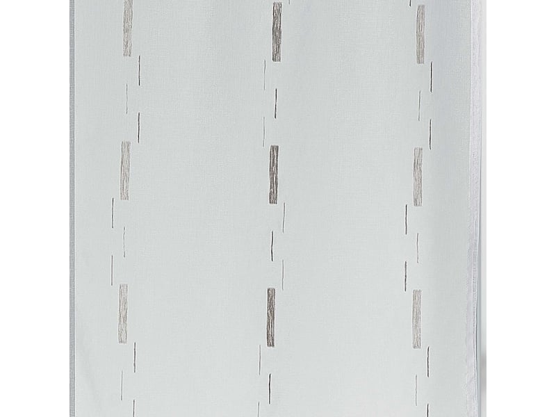  Paire de petits voilages en jacquard à fils coupés 45x120 cm  - Conforama C