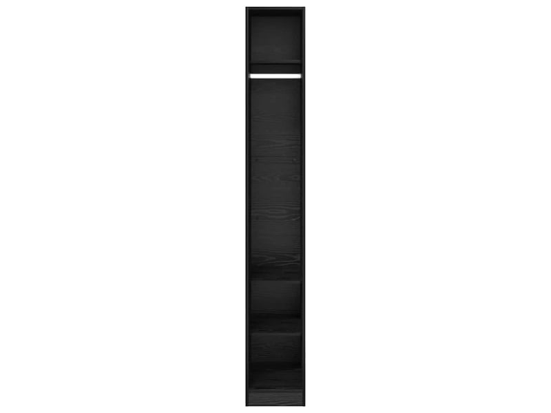  Armoire chambre, armoire de rangement chêne noir 30x50x200 cm bois d'ingénierie shl20110  - Conforama E