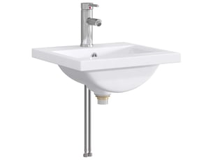 Lavabo de salle de bain avec robinet et évacuation chrome shl8629